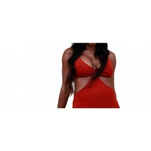 NEW PORSHIA BY PORSHIA BANKS yacht bae maxi dress in rust